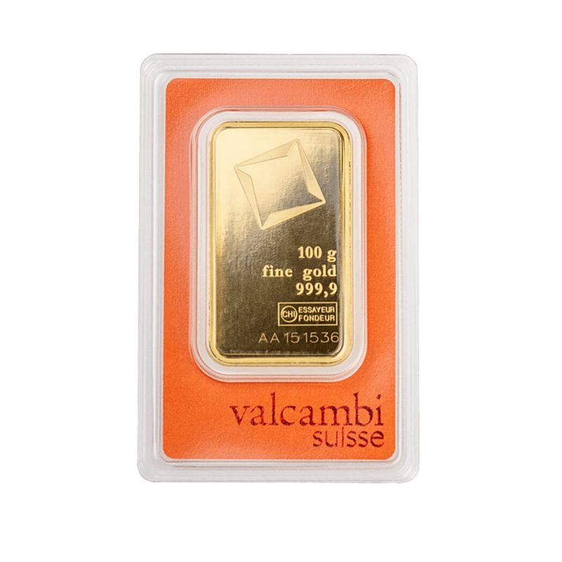 Sztabka Złota – Valcambi – 100 g