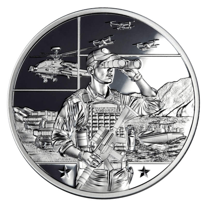 Ochrona granic, srebrny numizmat